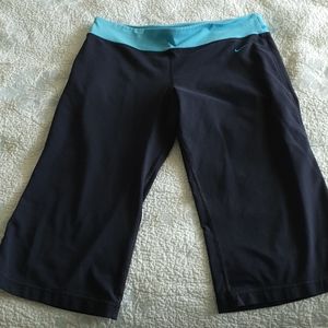 Navy nike dri fit pants